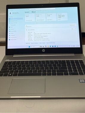 HP Silver and Black 15.6" Laptop with Numeric Keypad